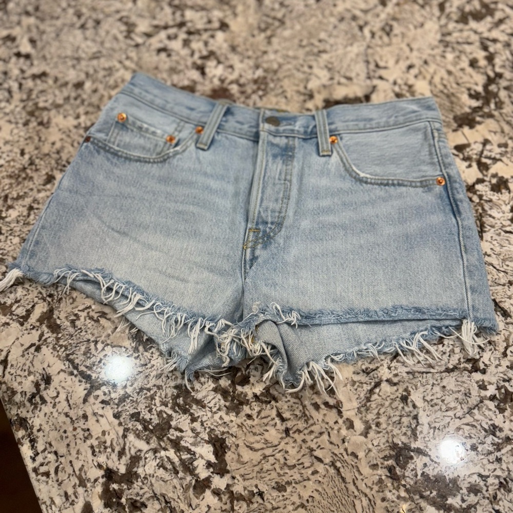 Levi's 501 Light Blue Jean Shorts